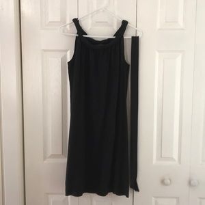 Banana Republic belted silk dress
